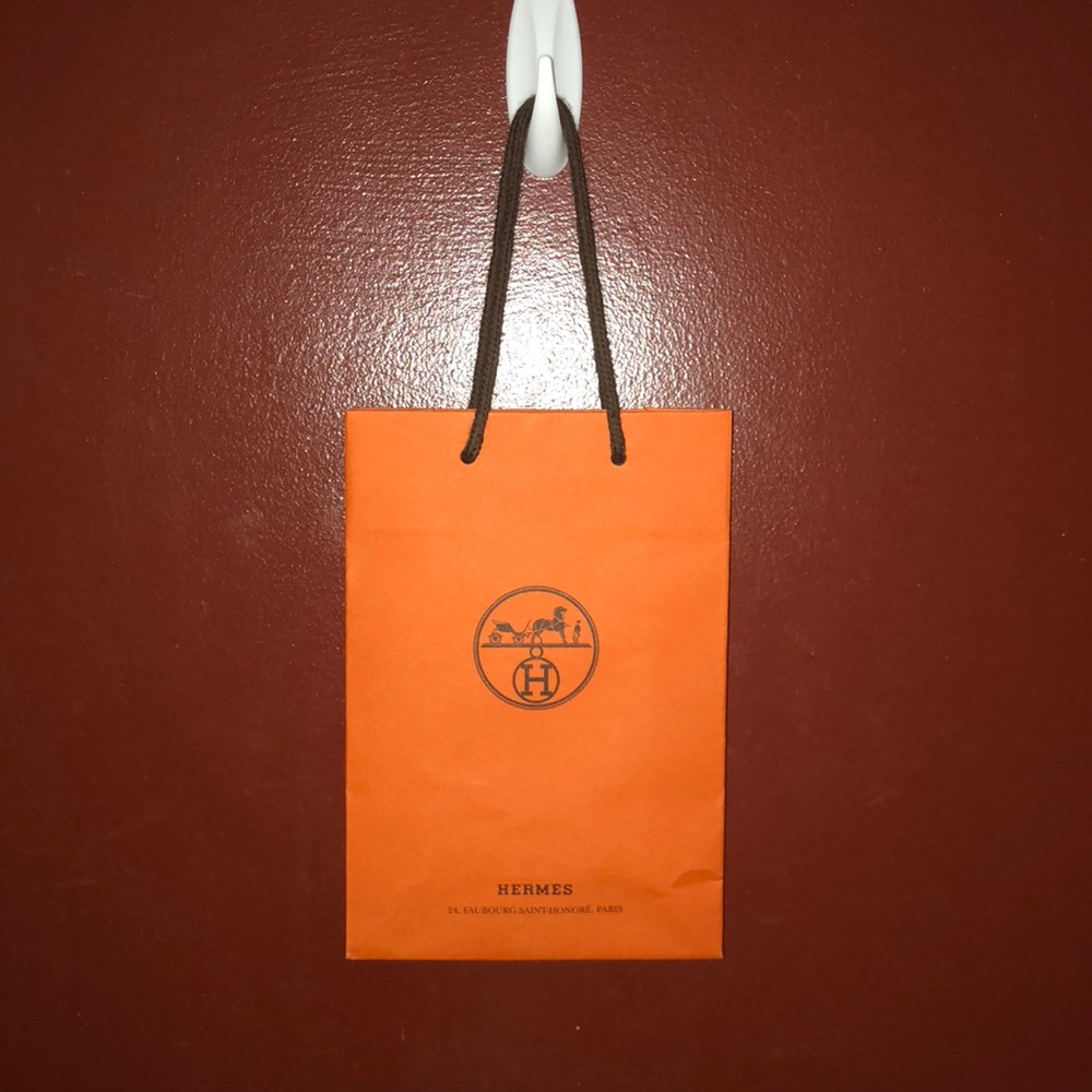 Small hermes paper gift bag.